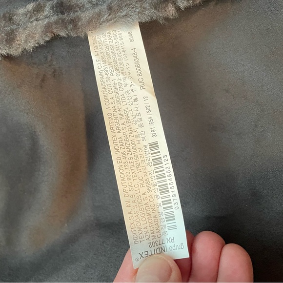 Zara Baby Girl Outerwear Faux Fur Coat, Size 9-12 months, New - Picture 5 of 7